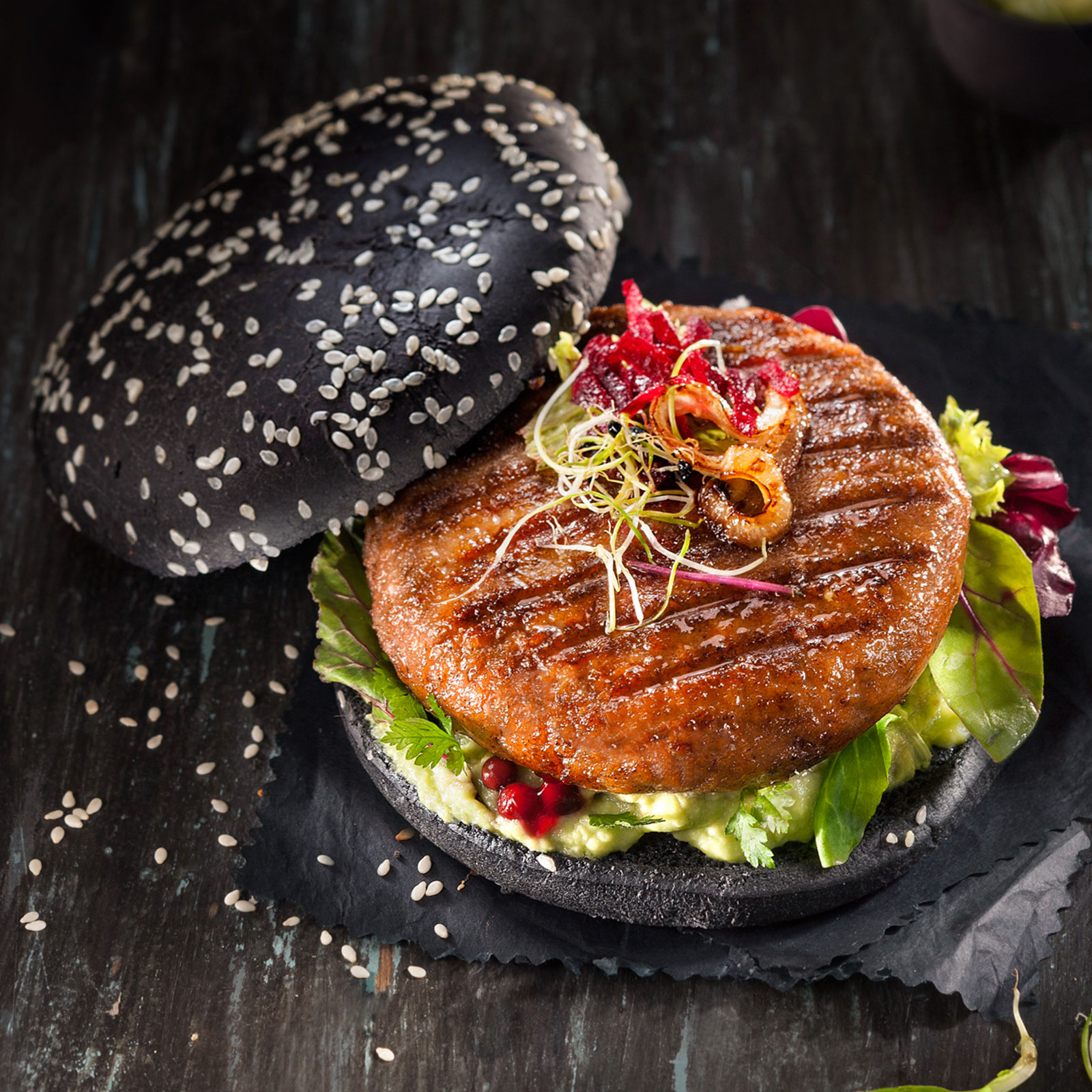 Meatless burger